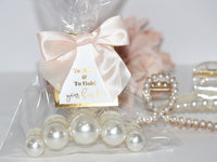 Thumbnail for To have and to hold your hair back gift bag with pearl hair claw clip