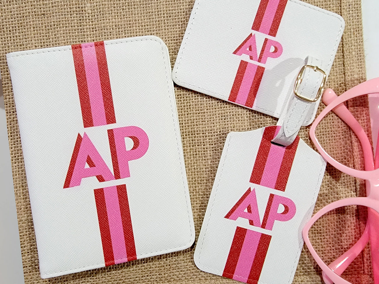 Shadow Monogram Travel Gift Set with Luggage Tag – The Native Bride