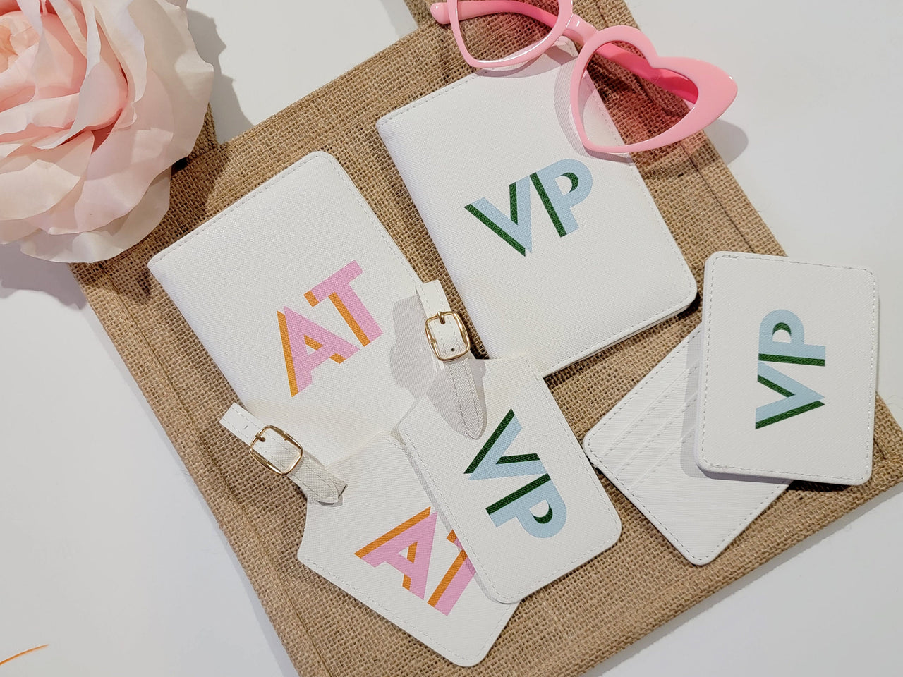 Shadow Monogram Travel Gift Set with Luggage Tag – The Native Bride